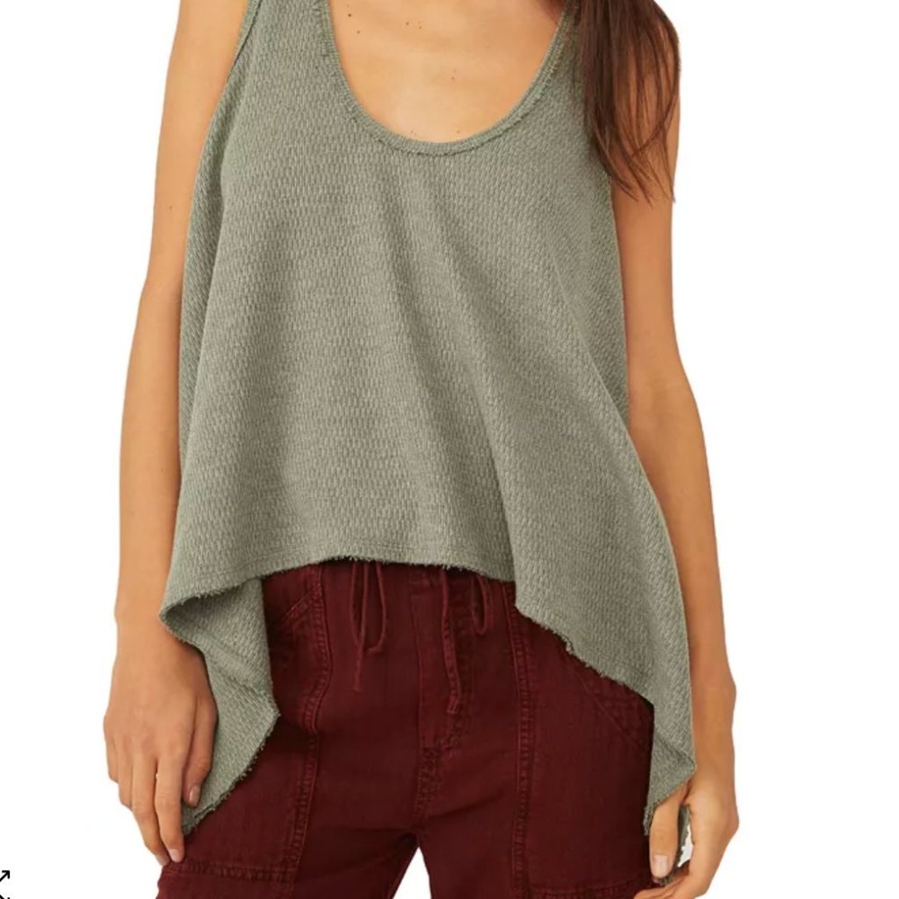 Free People Sing La La Handkerchief-Hem Tank Top XS
